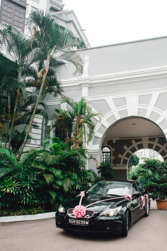 good wood park hotel wedding car