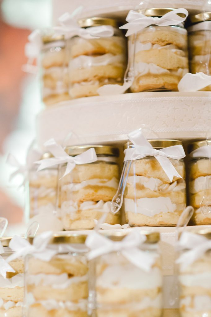 wedding cake in a jar