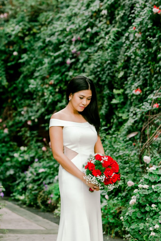 modern wedding dress